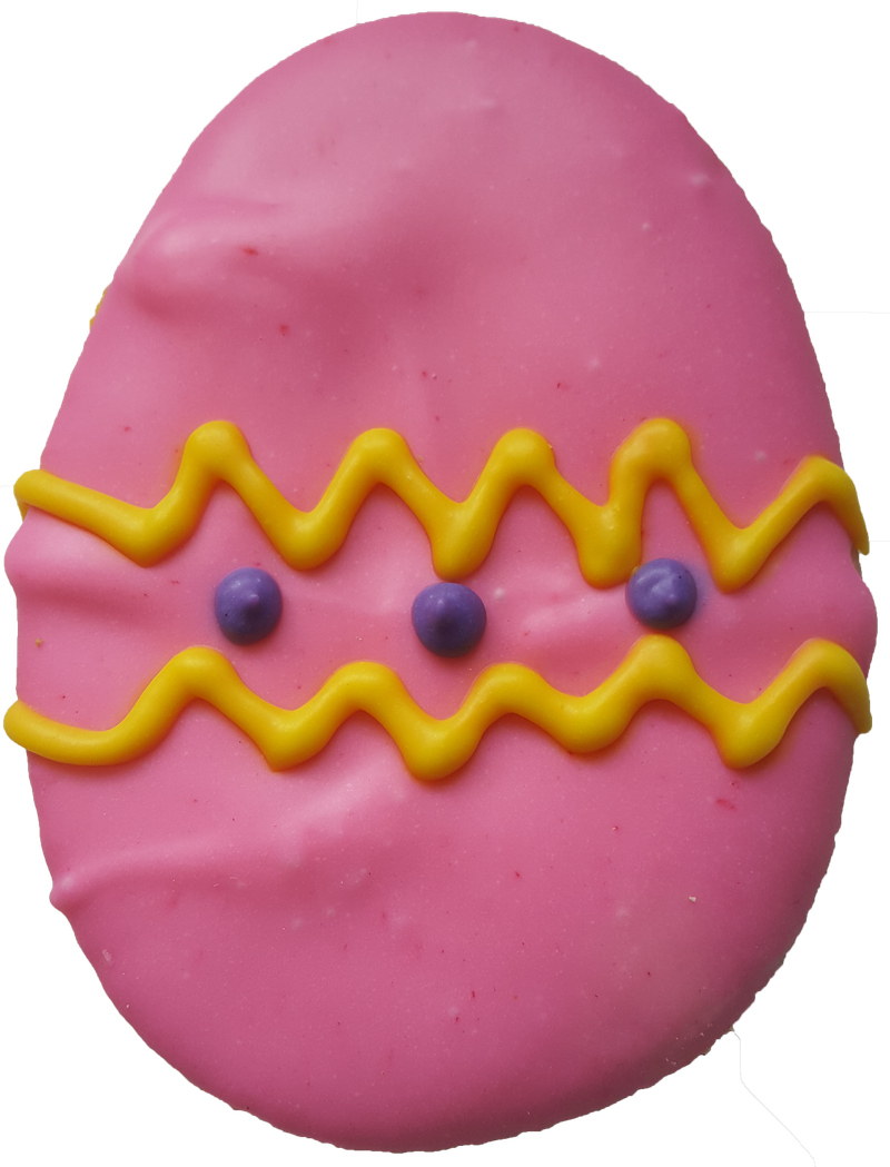 Easter Egg Cookie - Pink Iced