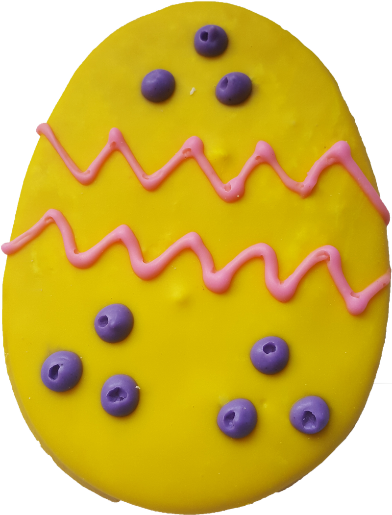 Easter Egg Cookie - Yellow Iced