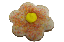 Flower Vanilla Iced Sugared